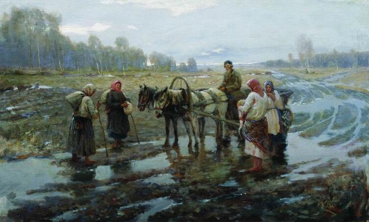 К. А. Вещилов, «В дороге», 1903 г.